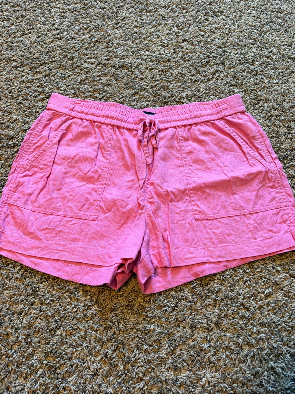 J. Crew Linen Blend Shorts Pink